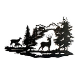 Maxbell Deer Wall Decor Ornament Metal Wall Art for Housewarming Present