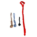 Maxbell Dog Outdoor Bungee Hanging Toy Interactive Durable Tugger Tether Tug Toy Red