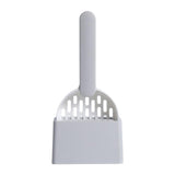 Maxbell Cat Litter Shovel with Holder Scoop with Stand Pet Cleaning Tool White Gray