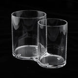 Maxbell Clear Acrylic Brush Organizer Holder Cup Makeup Display 2 Space