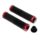 Maxbell Rubber MTB Bike Handlebar Grips Lock on Anti-slip Handle Bar Cover Red