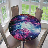 Max Elastic Edged Waterproof Backed Fitted Table Cover Cloth Starry Sky B 1.2m - Aladdin Shoppers