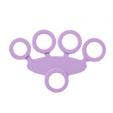 Maxbell Silicone Hand Grip Strengthener for Muscle Strengthening Musician Athletes Puller Light Violet