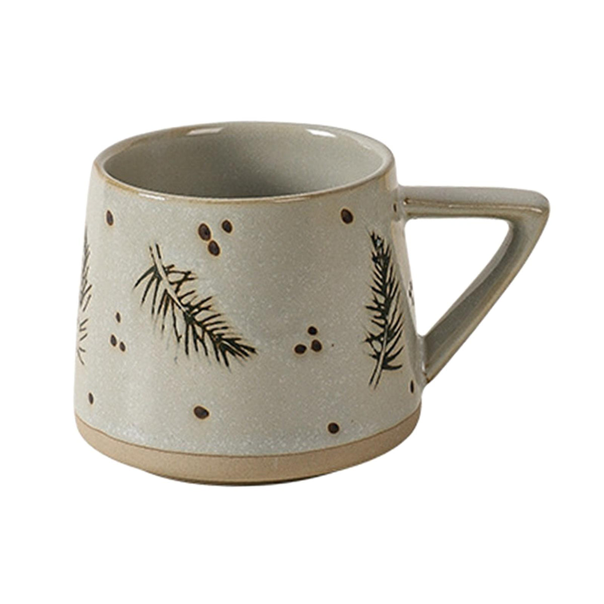 Maxbell 400ml Coffee Cup Drinking Cups Espresso Mug Retro for Yogurt Office Travel Feather