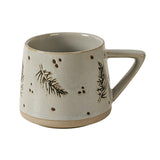 Maxbell 400ml Coffee Cup Drinking Cups Espresso Mug Retro for Yogurt Office Travel Feather