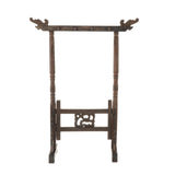 Maxbell Chinese Calligraphy Painting Brush Holder Wood Carving Accessories Elegant