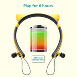 Maxbell Wireless Bluetooth Stereo Headset Cute Headphone with/Microphone Yellow