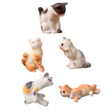 Maxbell Creative Mini Cat Figure Collection Handicraft for Automobile Office Cabinet Set C