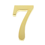 Maxbell Golden Self-Adhesive Door Number Sign Plaque Digit Number for Home Outdoor Number 7
