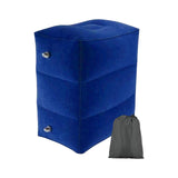 Maxbell Inflatable Footrest Pillow Portable Kids Sleeping Bed for Camping Buses Blue