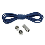 Maxbell Elastic No Tie Shoelaces Semicircle Tieless for Boots Running Shoes Children Navy Blue