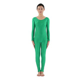Maxbell Adult Spandex Bodysuit Catsuit Dance Costume Stretch Unitard Jumpsuit Green 3XL