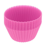 Max Silicone Muffin Cup Round 7cm Cake Cup Small Cake Mould Rose Red