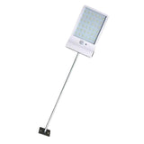 Maxbell Solar LED Sensor Pathway Light Outdoor Yard Lamp with Pole White with Pole