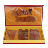 Max 5pcs Natural Guasha Board Scraping Massage Gua Sha Scraper Tool Set Yellow