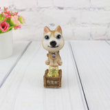 Maxbell Dog Puppy Animal Figure Toy Doll Home Car Auto Interior Decor Brown
