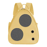Maxbell Cat Carrier Backpack with Pocket Adjustable Shoulder Strap for Camping Yellow