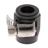 Max AN4 Car Fuel Oil Water Hose Pipe End Finisher Clamp Clip Aluminium Black