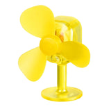 Maxbell Wind Powered Luminous Small Fan Styling for Motocross Ornaments Parts Yellow