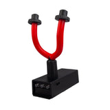 Maxbell Guitar Wall Rack Stand Non Slip Holder for Ukulele Accessories Instrument Red Lights
