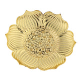 Max Lotus Shaped Teacup Coaster Kung Fu Tea Coaster for Drinks Golden Lotus