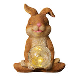 Maxbell Garden Statue with solar light Landscape for Outdoor Patio Decorative