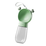 Maxbell Portable Dog Travel Water Bottle, Dog Kettle, Water Bowl for Dogs 350ml Green