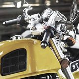 Max 2Pcs Motorcycle Gas Fuel Tank Rubber Pad Protector for Retro Cafe Racer