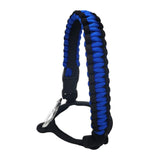 Maxbell Wide Mouth Bottle Paracord Handle Cord Braided Rope 12/18/21/24/32/40/64oz Black and Blue