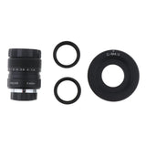 Max 25mm f/1.4 CCTV Lens + C-m4/3 Extension Tube + 2x Macro Adapter Ring Black