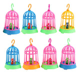 Maxbell 9 Pieces Hatching Growing Birds with Cage Kids Educational Nature Toy Gift