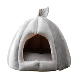 Maxbell Cave Pet Bed Dog Tent Nonslip Slip Cats Warm House for Small Medium Puppy Gray 48x50x40cm
