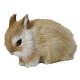 Max Simulation Relastic Rabbit Home Decorations- 13x7x10cm Yellow