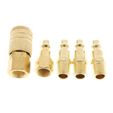 Maxbell Heavy Duty Quick Coupler Set Air Hose Connector Fittings 1/4" NPT Tools Plug