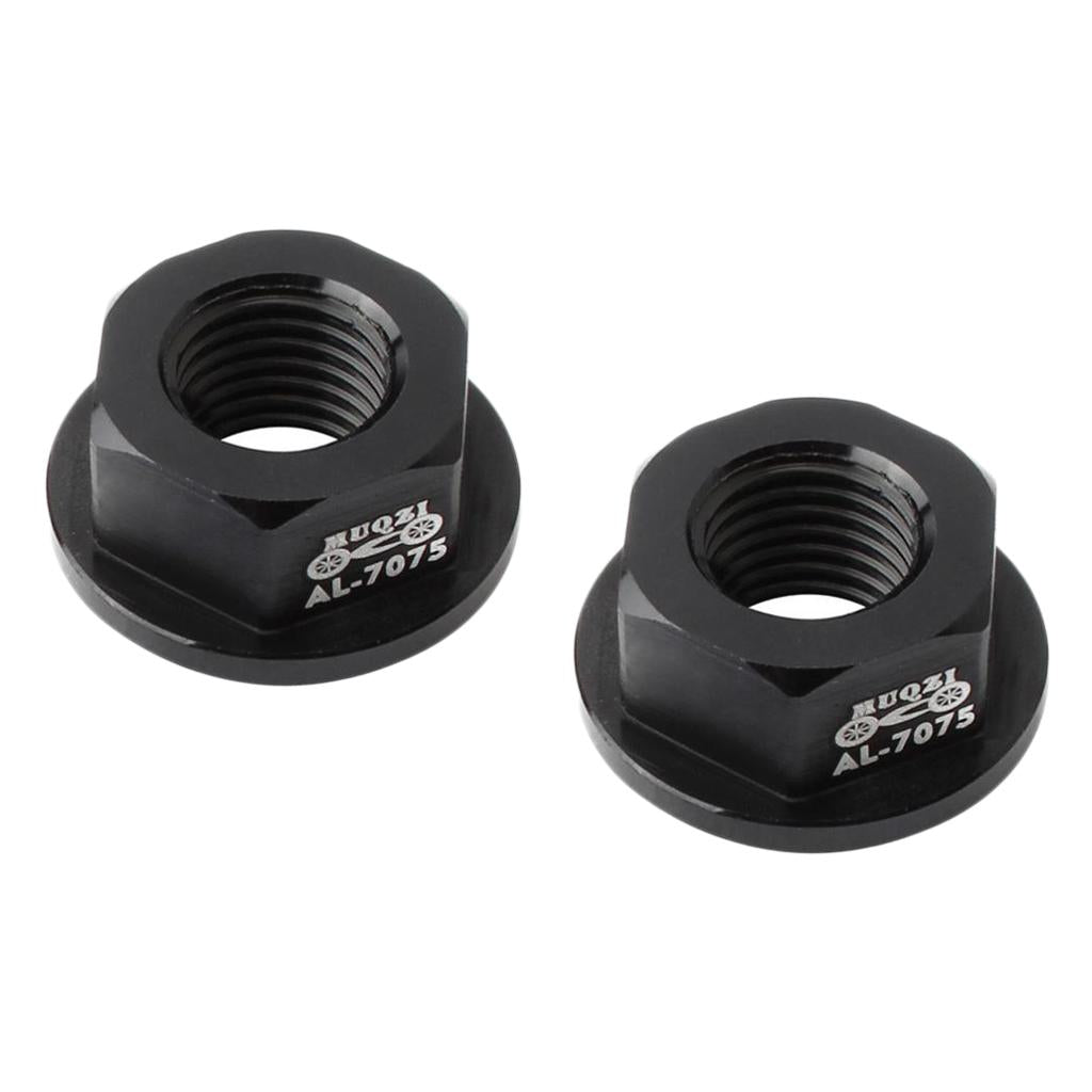 Maxbell Kids Bicycle Hubs Nut M10 Folding Balance Bike Wheel Hubs Axle Nuts Black