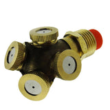 Max Brass Garden Grass Lawn Spray Nozzle Irrigation for Cooling System 4 Hole