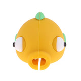 Maxbell Cute Fish Animal Anti-break USB Data Charger Cable Saver Protector yellow
