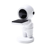 Maxbell Astronaut Watch Stand Figurine Small Statue for Necklaces Bracelets Showcase white