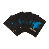 Maxbell Black handmade DIY feather card H