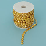 Max 10mm DIY Half Round Bead Garland Spool Beads Craft Wedding Decor Dark Yellow