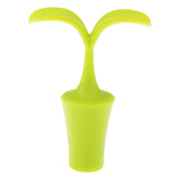 Max Fashion Design Novelty Green Bean Sprout Silicone Vacuum Sealed Wine Stopper