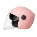 Maxbell Universal Motorcycle Helmet 2 Visors for Commuting Cycling Motorbike Pink