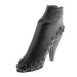 Maxbell 1/6 Female High Heels Shoes Stud Boots for 12'' Action Figure Hot Toy Black