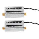 Maxbell Double Coil Pickups Set for 6 Strings Electric Guitar Accessories Parts Argent 11