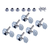 Maxbell 6 Pieces Guitar String Tuning Key Pegs Tuners Set 3Right3Left for Guitar