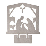 Maxbell Jesus Ornament Holy Family Statue Figurines Jesus Birth Argent Style A