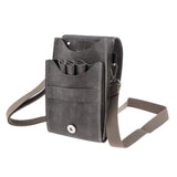 Max PU Barber Scissor Shear Comb Clip Tools Holder Pouch Waist Bag Gray