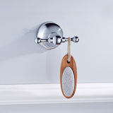 Maxbell Bathroom Double Hook Clothes Hook Hat Coat Hanger Wall Mounted Holder Bright