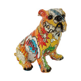 Maxbell Modern Bulldog Statue Art Figurine Resin for Fireplace Dining Room Bedroom Style B
