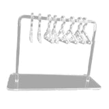Maxbell Cute Earring Display Stand Mini Coat Hanger Rack Decor for Desktop Showcase Clear